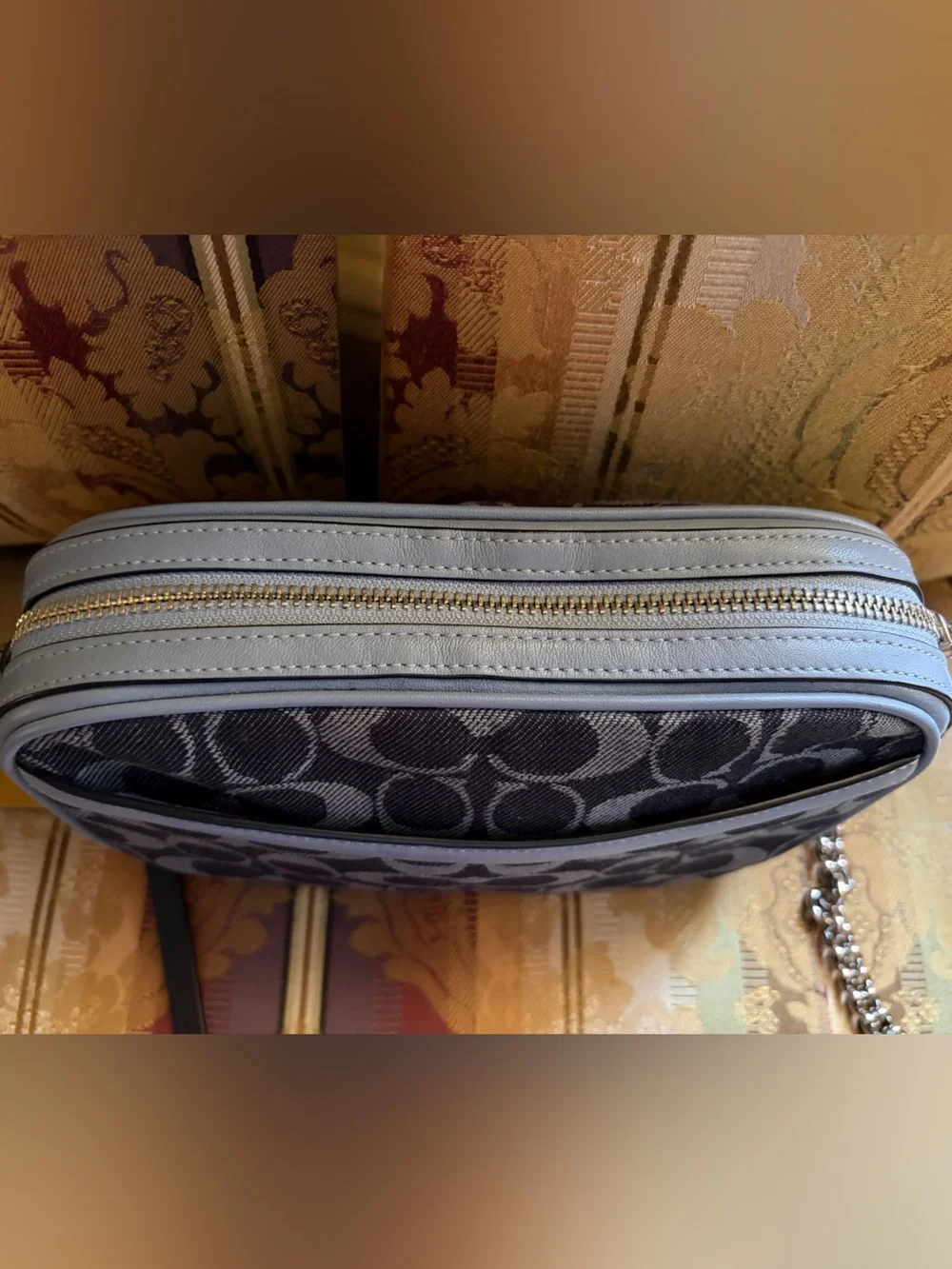 Coach “Isla” Denim Crossbody Euc